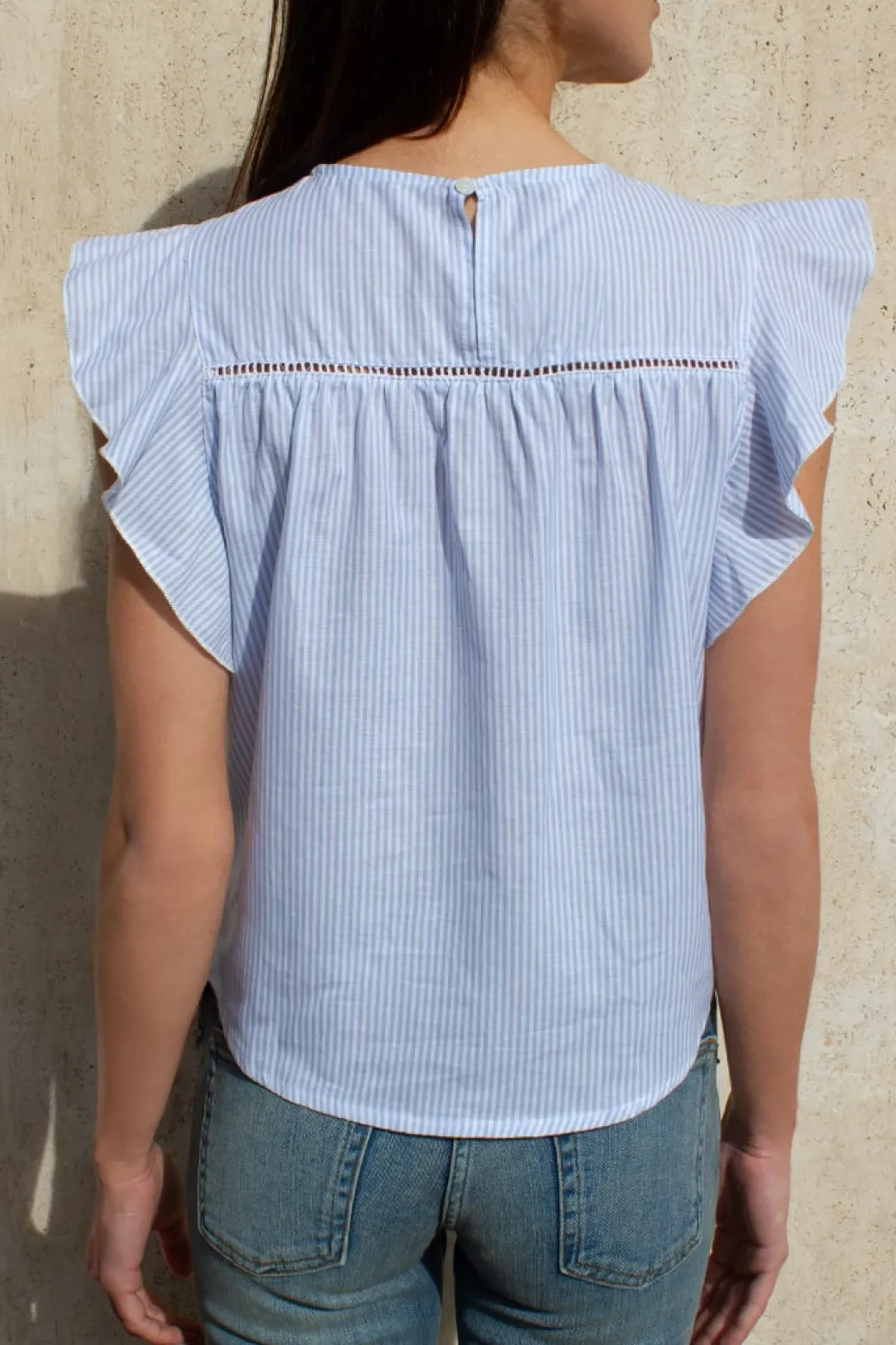Blusa con rouches