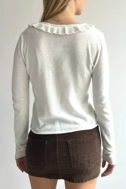 Cardigan con rouches