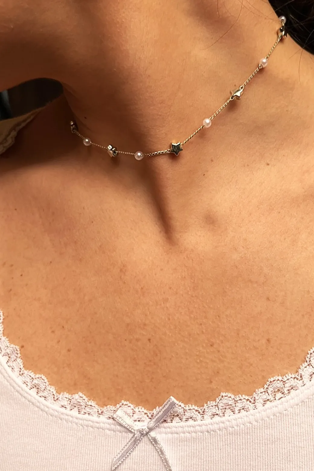 Collana stelle e perle