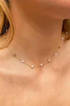 Collana stelle e perle