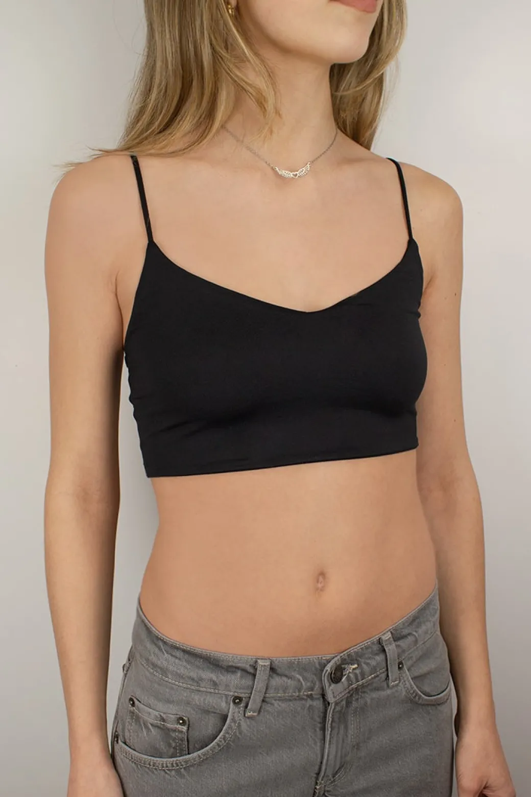 Crop top scollo a V