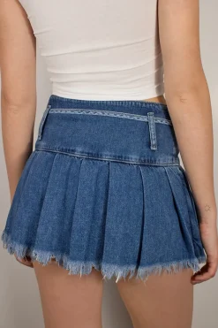 Gonna pantalone a pieghe