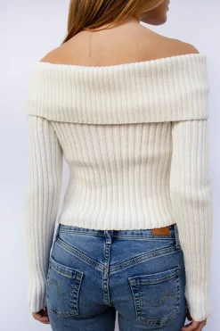 Maglione off-shoulders Cherry