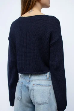 Maglione scollo a barchetta