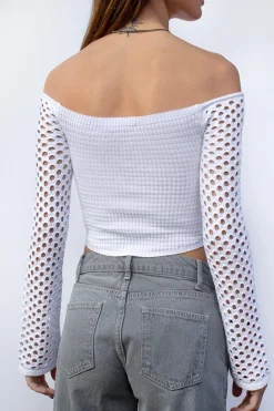 Maglione scollo a barchetta