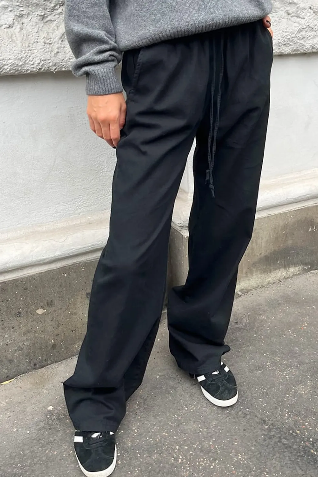 Pantaloni palazzo wide-leg con coulisse