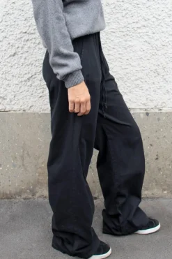 Pantaloni palazzo wide-leg con coulisse