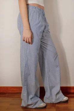 Pantaloni wide leg con coulisse