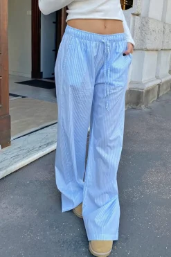 Pantaloni wide leg con coulisse