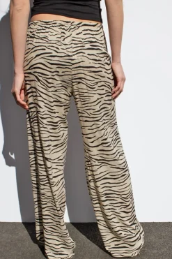 Pantaloni wide leg con coulisse