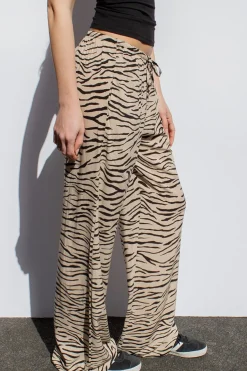 Pantaloni wide leg con coulisse