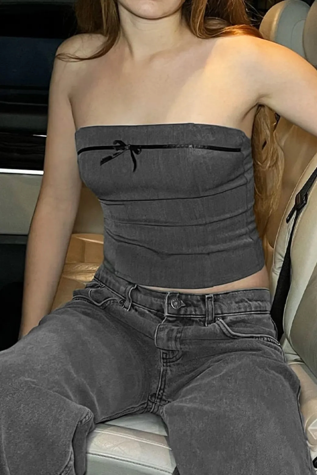 Top a fascia con fiocchetto