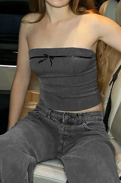 Top a fascia con fiocchetto